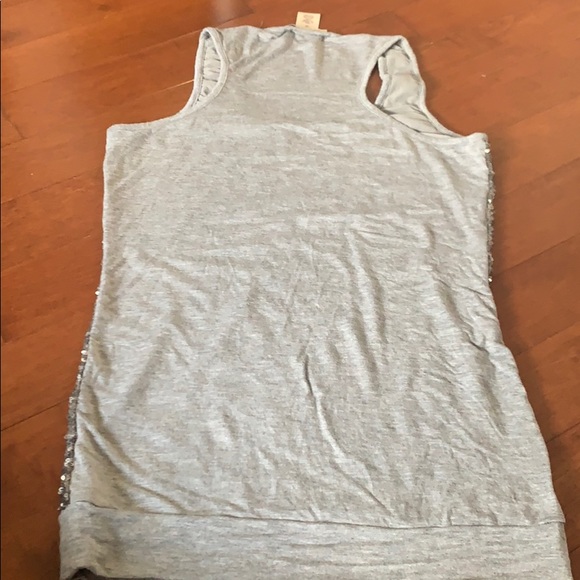 Silver sequin sparkly tank top - Picture 5 of 5